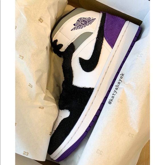 Jordan Shoes - Air Jordan 1 Mid SE Purple Court Size US8M / US9W